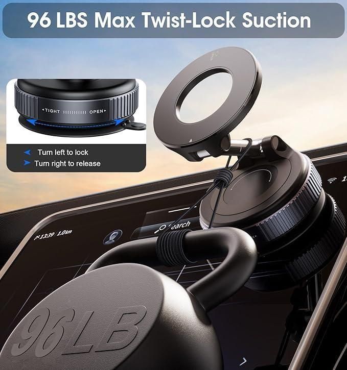 📱 Vacuum Suction Magnetic Bracket – Hands-Free Mobile Holder