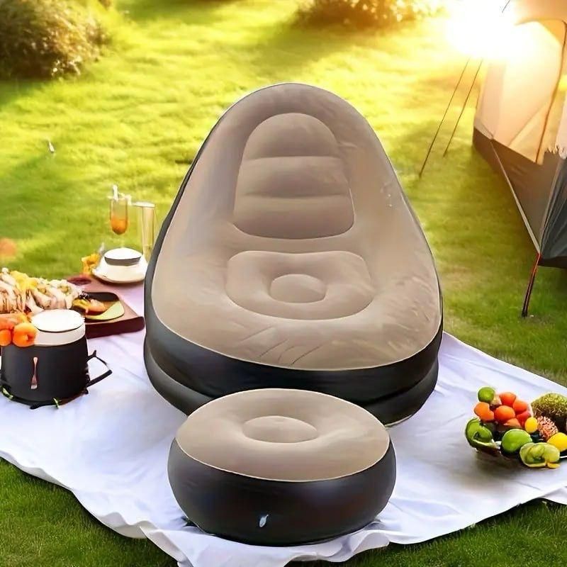 🛋️ 2-in-1 Inflatable Sofa – Convertible Couch & Bed