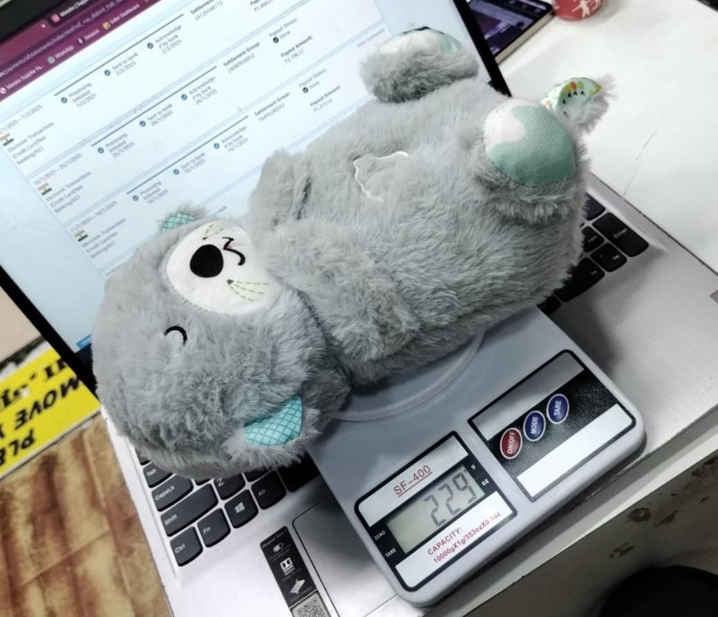 🧸 Breathing Teddy Bear with Soothing Music – Comfort Plush Toy