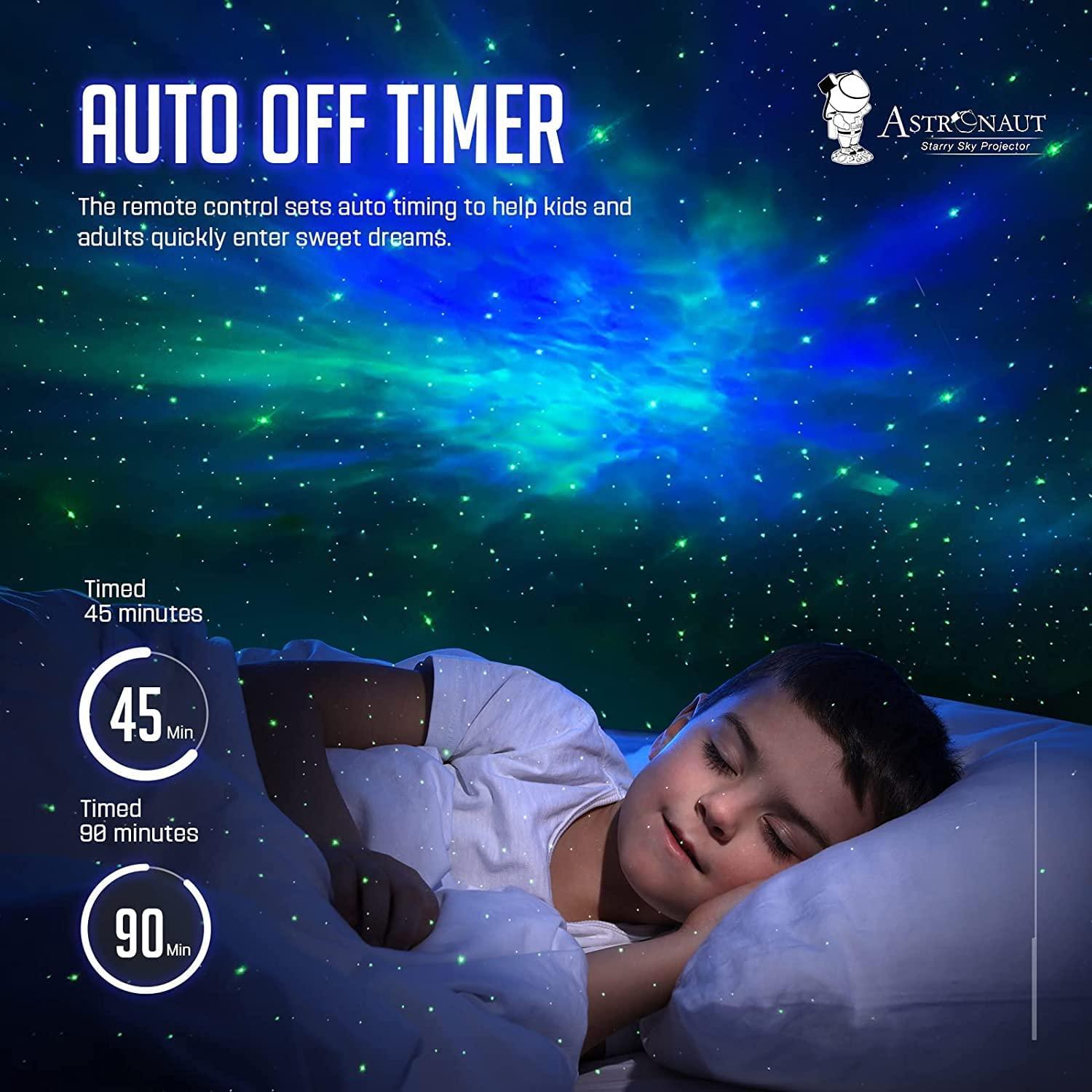 🌌 Astronaut Galaxy Projector – 360° Rotating Head with Remote Control