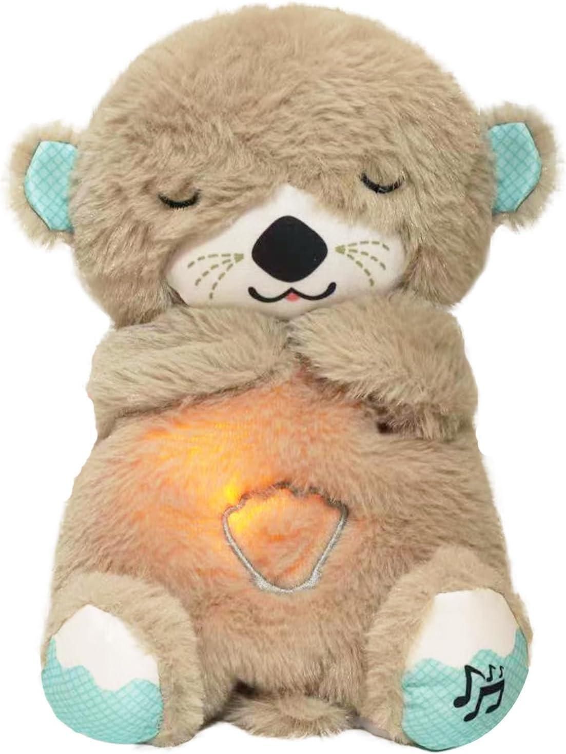 🧸 Breathing Teddy Bear with Soothing Music – Comfort Plush Toy