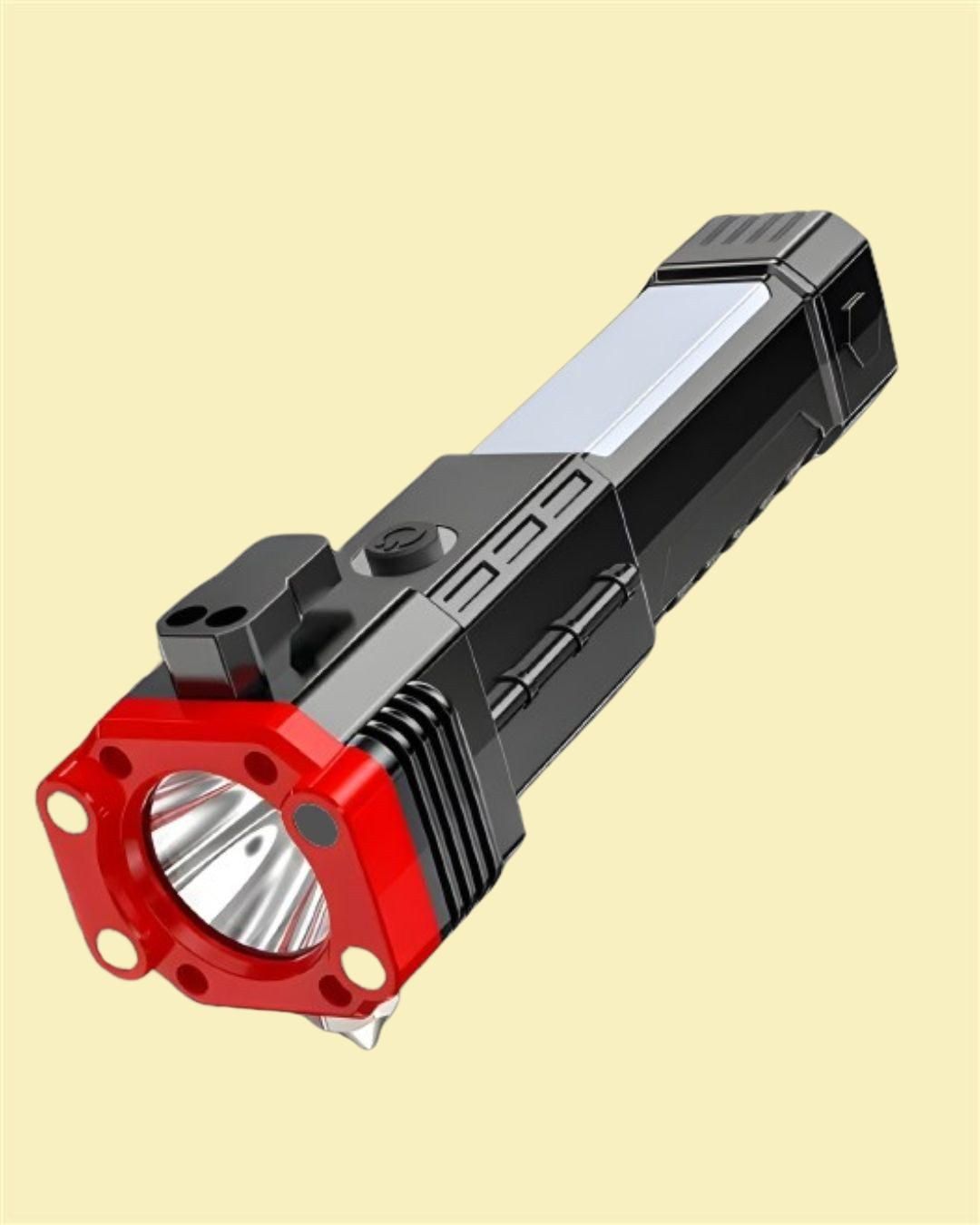 Rechargeable LED Flashlight – Long Beam with Built-in Power Bank