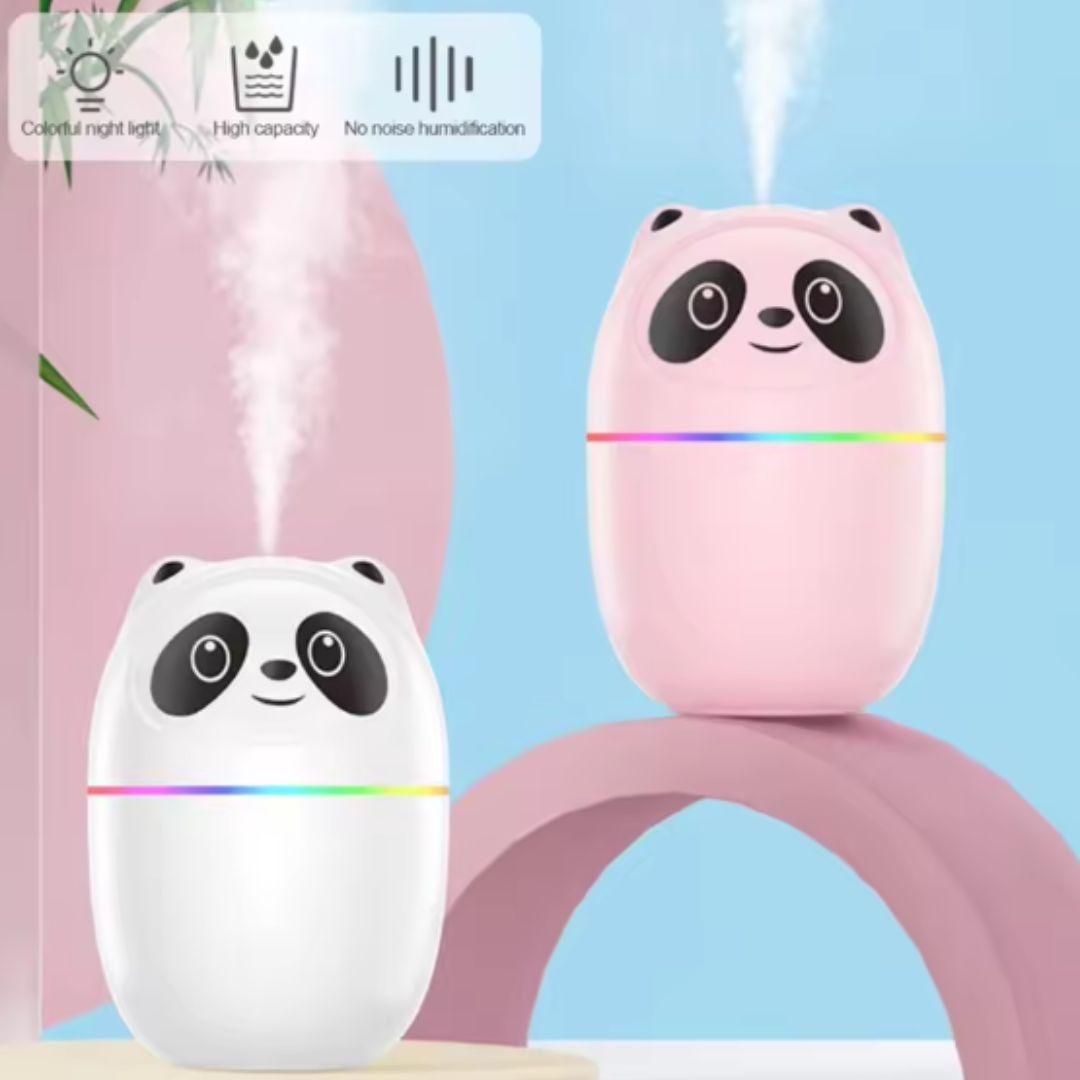 Cool Mist Panda Humidifier with 7-Color Night Light