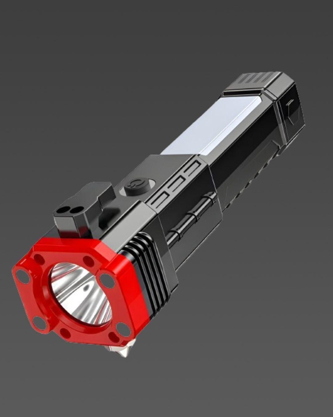 Rechargeable LED Flashlight – Long Beam with Built-in Power Bank